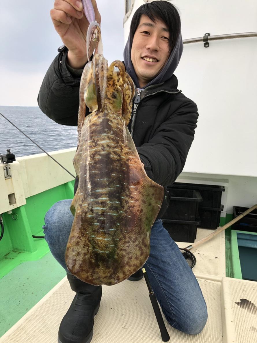 アラのエサ釣り ティップラン ボートエギング アオリイカ ミズイカ 熊本 天草 竜宝丸