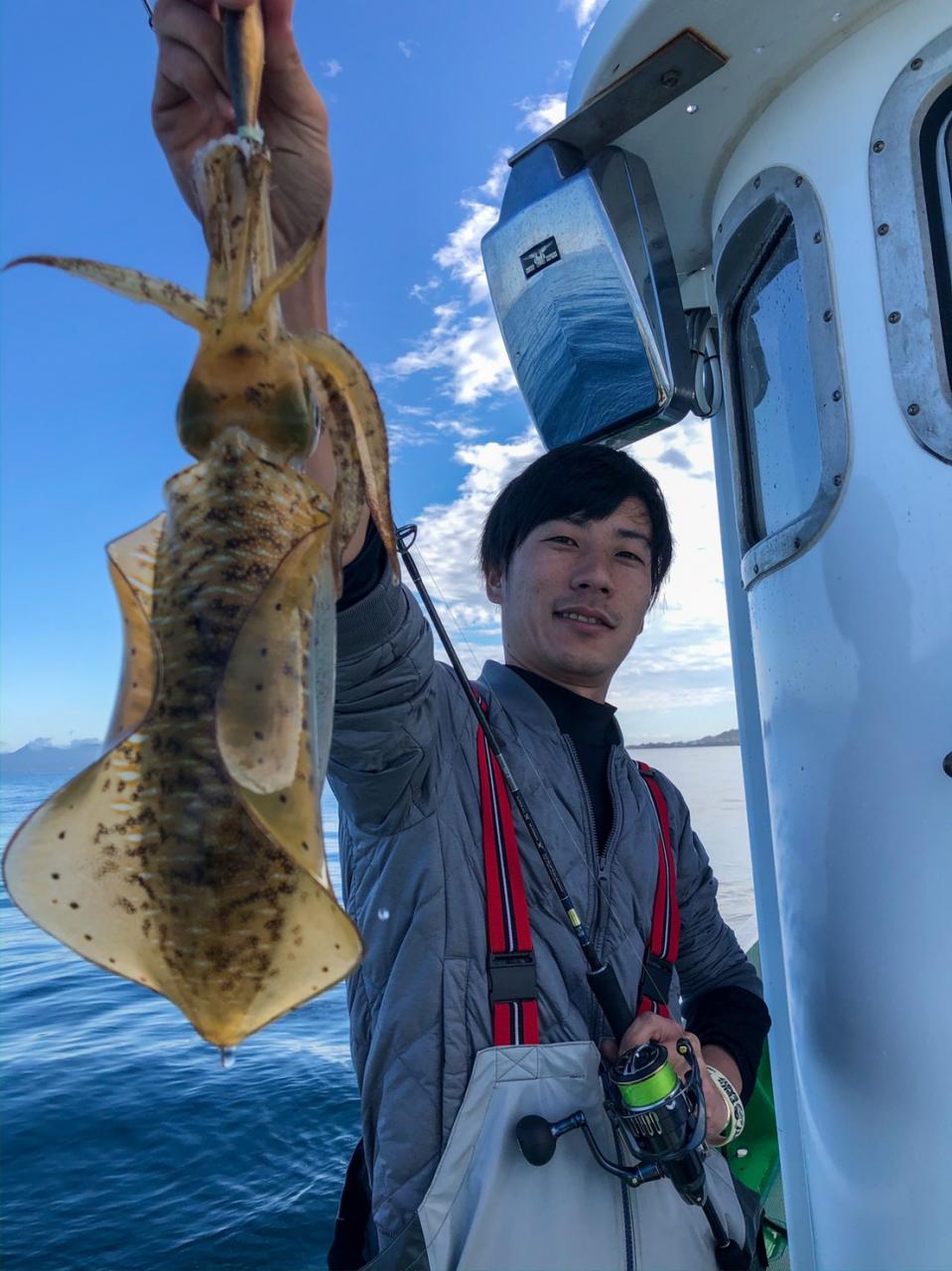 アラのエサ釣り ティップラン ボートエギング アオリイカ ミズイカ 熊本 天草 通 詞島 竜宝丸